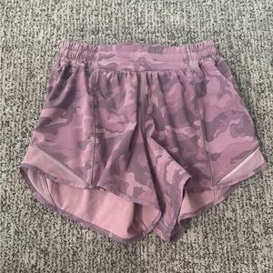 Pink Camo Lululemon Hotty Hot Shorts